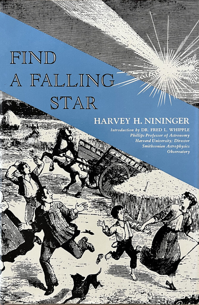 Cover of the 1972 edition of Find a Falling Star by H. H. Nininger.