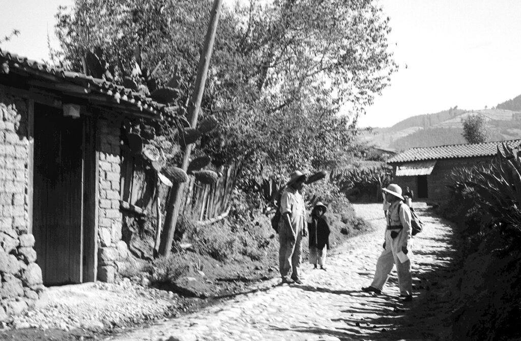 Searching for meteorites at Xiquipilco, Mexico, 1929.